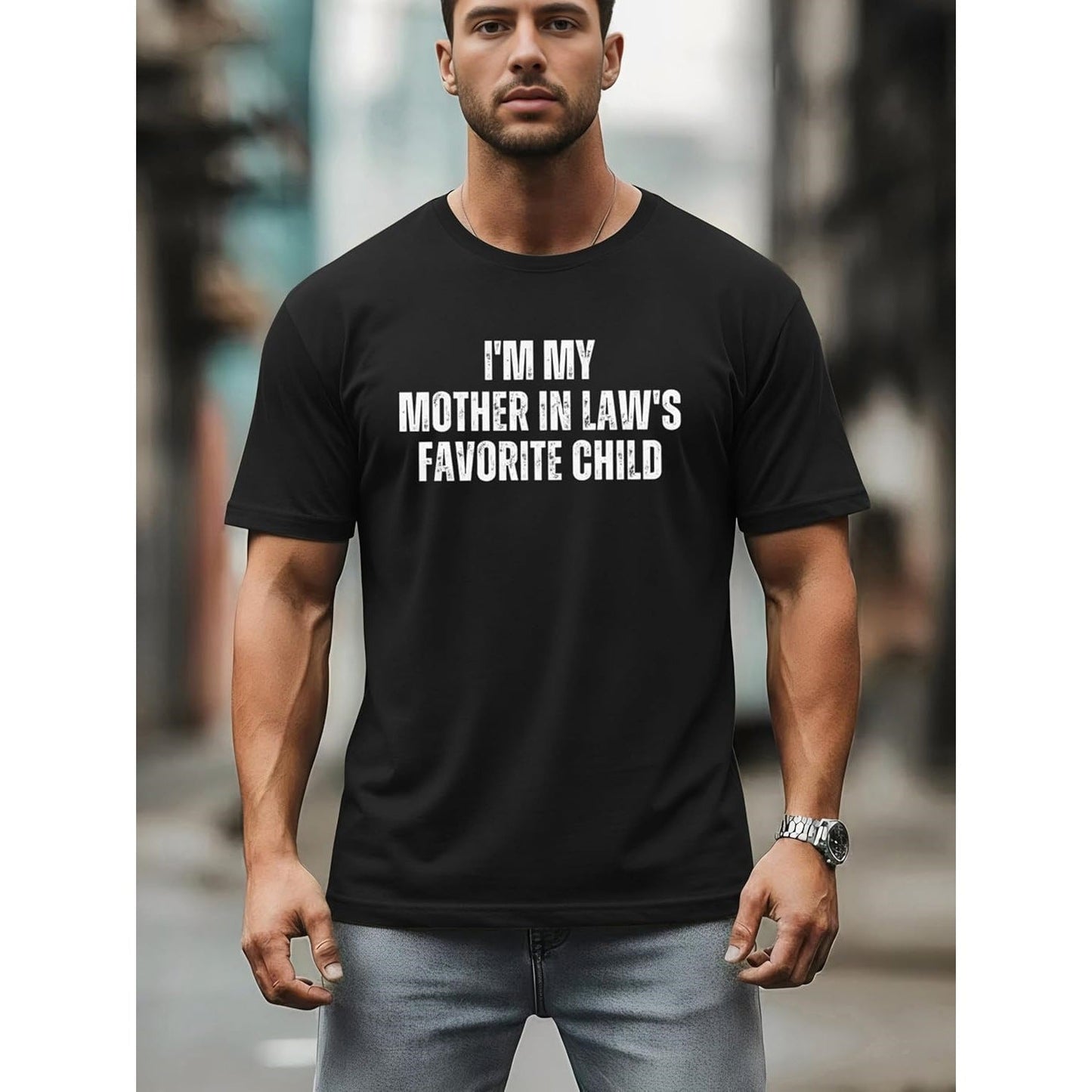 Men's Funny Graphic Cotton T‑Shirt – Casual Loose Fit - BKKFinds