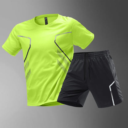 Men's Quick-Drying Running Tee Breathable Workout Top - BKKFinds