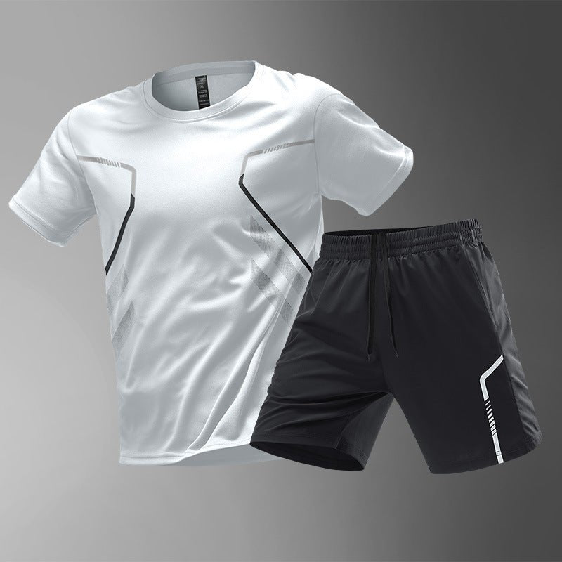 Men's Quick-Drying Running Tee Breathable Workout Top - BKKFinds