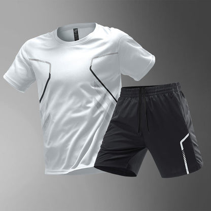 Men's Quick-Drying Running Tee Breathable Workout Top - BKKFinds