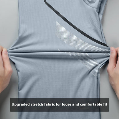 Men's Quick-Drying Running Tee Breathable Workout Top - BKKFinds