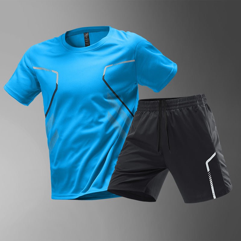 Men's Quick-Drying Running Tee Breathable Workout Top - BKKFinds
