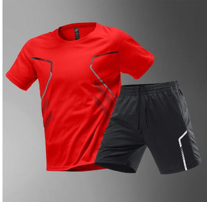 Men's Quick-Drying Running Tee Breathable Workout Top - BKKFinds