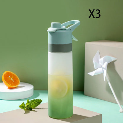 Misting Sports Water Bottle Large Capacity Leakproof Cup - BKKFinds