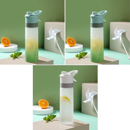 Misting Sports Water Bottle Large Capacity Leakproof Cup - BKKFinds