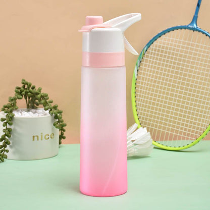 Misting Sports Water Bottle Large Capacity Leakproof Cup - BKKFinds