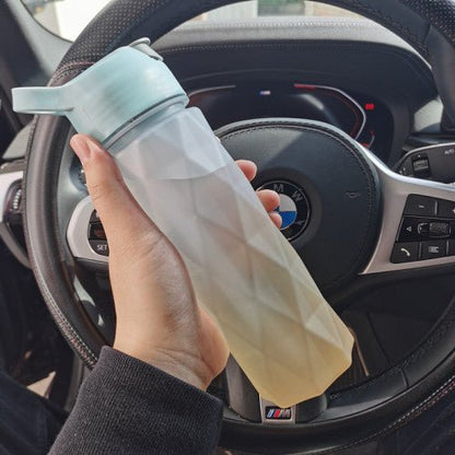 Misting Sports Water Bottle Large Capacity Leakproof Cup - BKKFinds