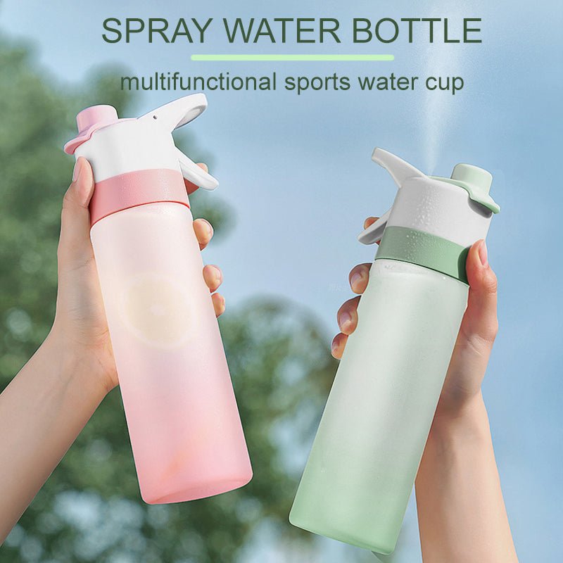 Misting Sports Water Bottle Large Capacity Leakproof Cup - BKKFinds