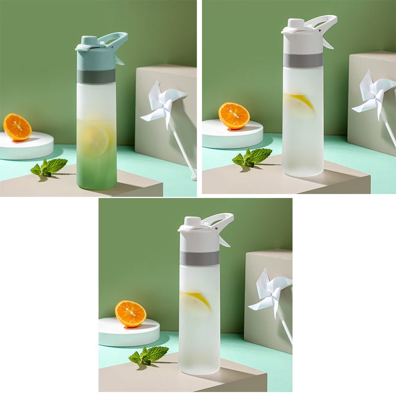 Misting Sports Water Bottle Large Capacity Leakproof Cup - BKKFinds