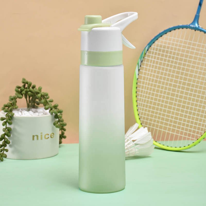Misting Sports Water Bottle Large Capacity Leakproof Cup - BKKFinds