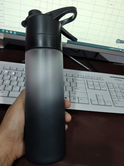 Misting Sports Water Bottle Large Capacity Leakproof Cup - BKKFinds