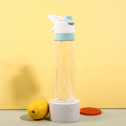 Misting Sports Water Bottle Large Capacity Leakproof Cup - BKKFinds