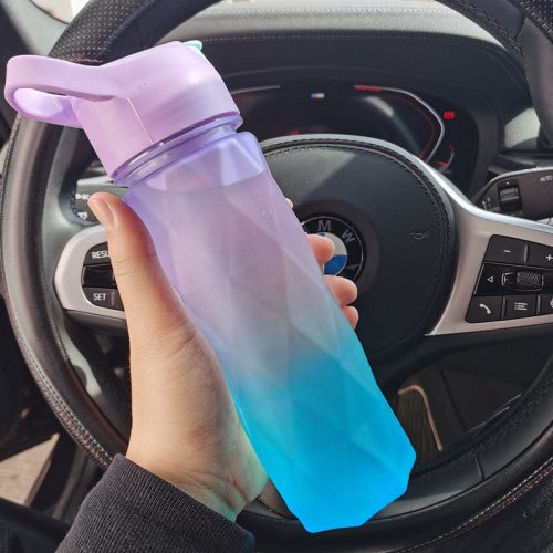 Misting Sports Water Bottle Large Capacity Leakproof Cup - BKKFinds