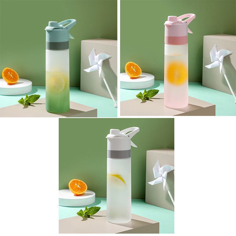 Misting Sports Water Bottle Large Capacity Leakproof Cup - BKKFinds