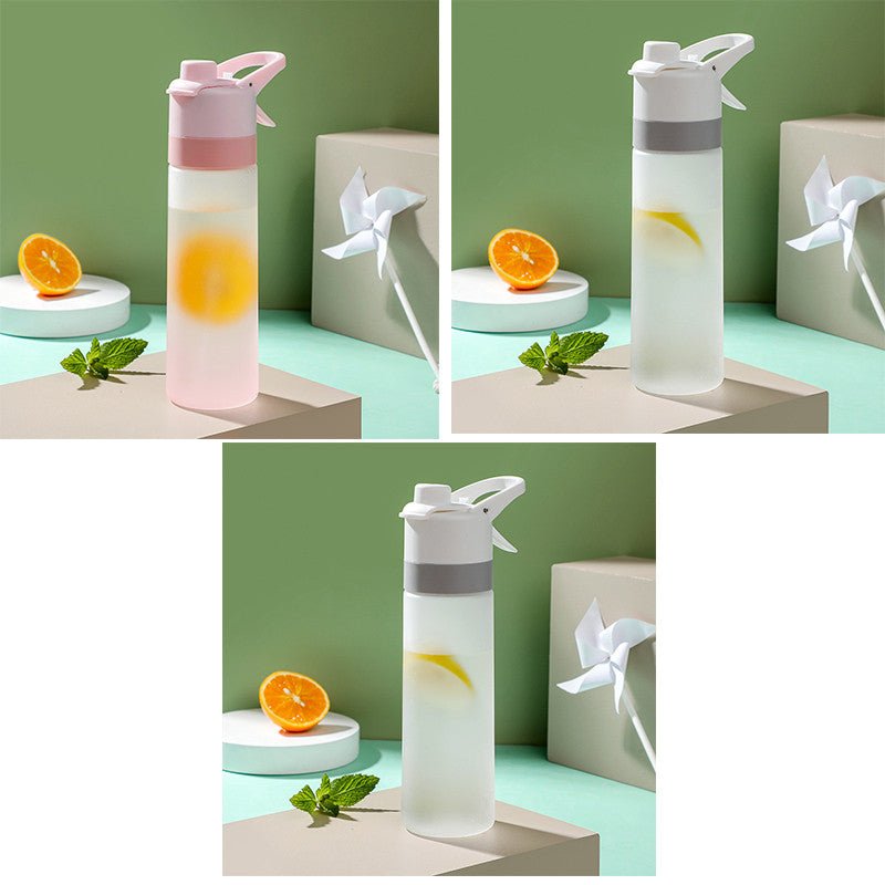 Misting Sports Water Bottle Large Capacity Leakproof Cup - BKKFinds