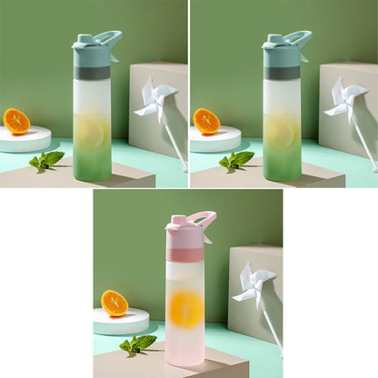 Misting Sports Water Bottle Large Capacity Leakproof Cup - BKKFinds