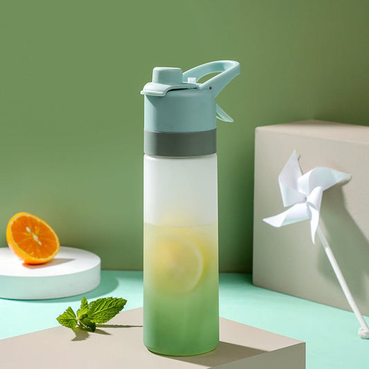 Misting Sports Water Bottle Large Capacity Leakproof Cup - BKKFinds