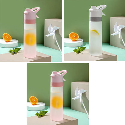 Misting Sports Water Bottle Large Capacity Leakproof Cup - BKKFinds