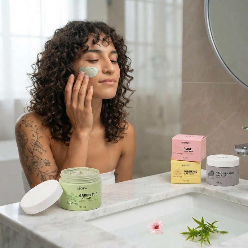 BKKFinds Acne Removal Clay Mask 120g BKKFinds Health, Beauty & Hair / Beauty Tools / F Ginger Green Tea Rose Clay Face Mask 120 g