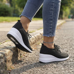 BKKFinds Beige / 35 BKKFinds Home page Women’s Mesh Casual Sneakers – Lightweight Wedge Sole