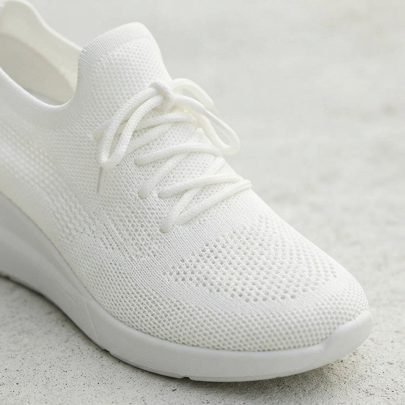 BKKFinds Beige / 35 BKKFinds Home page Women’s Mesh Casual Sneakers – Lightweight Wedge Sole