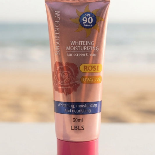 Rose Whitening Moisturizing Sunscreen CreamProtect your skin on beach days with Rose Whitening Moisturizing Sunscreen Cream. Enjoy UV defense and hydration. Shop now for radiant skin.Health, Beauty & Hair / Beauty Tools / FBKKFindsBKKFindsRose Whitening Moisturizing Sunscreen Cream