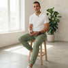 BKKFinds Apricot / 3XL BKKFinds Top 20 Men's Clothing Trends Men’s Cotton Straight-Leg Drawstring Work Pants