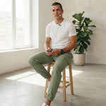 BKKFinds Apricot / 3XL BKKFinds Top 20 Men's Clothing Trends Men’s Cotton Straight-Leg Drawstring Work Pants