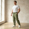 BKKFinds Apricot / 3XL BKKFinds Top 20 Men's Clothing Trends Men’s Cotton Straight-Leg Drawstring Work Pants