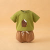 BKKFinds Apricot / 12to18M BKKFinds Home page Kids Cotton Ice Cream Outfit Set