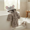 Kids Hooded Cotton Animal Bathrobe