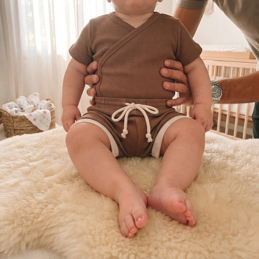 BKKFinds Brown / 100cm BKKFinds Home page Soft Cotton Baby Outfit Set