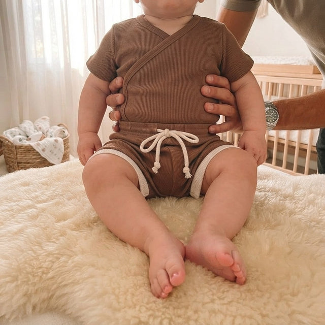 BKKFinds Brown / 100cm BKKFinds Home page Soft Cotton Baby Outfit Set