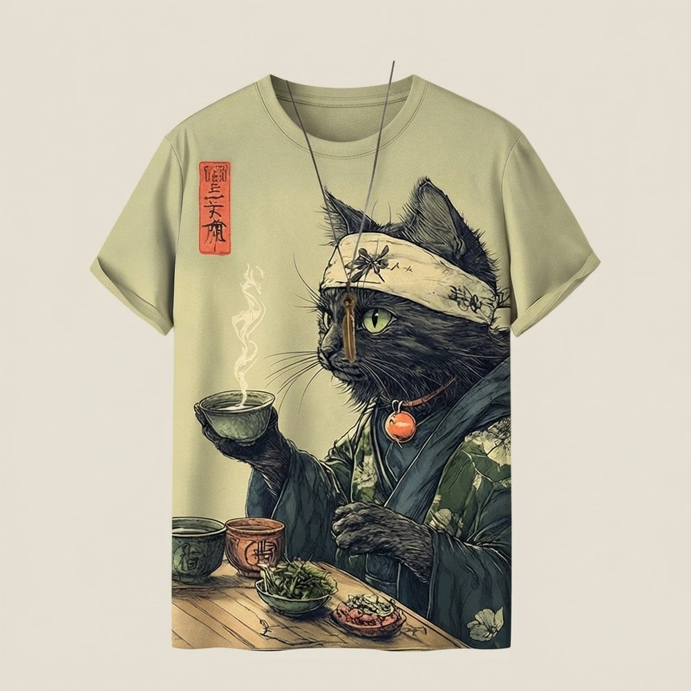 Mens 3D Printed Casual T-Shirt