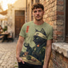 Mens 3D Printed Casual T-Shirt