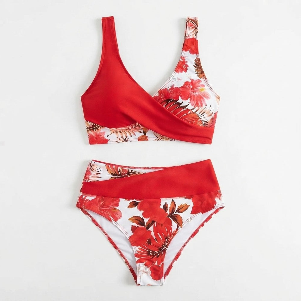 Womens Floral Two Piece Bikini