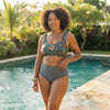Vintage Polka Dot High Waist Bikini Set