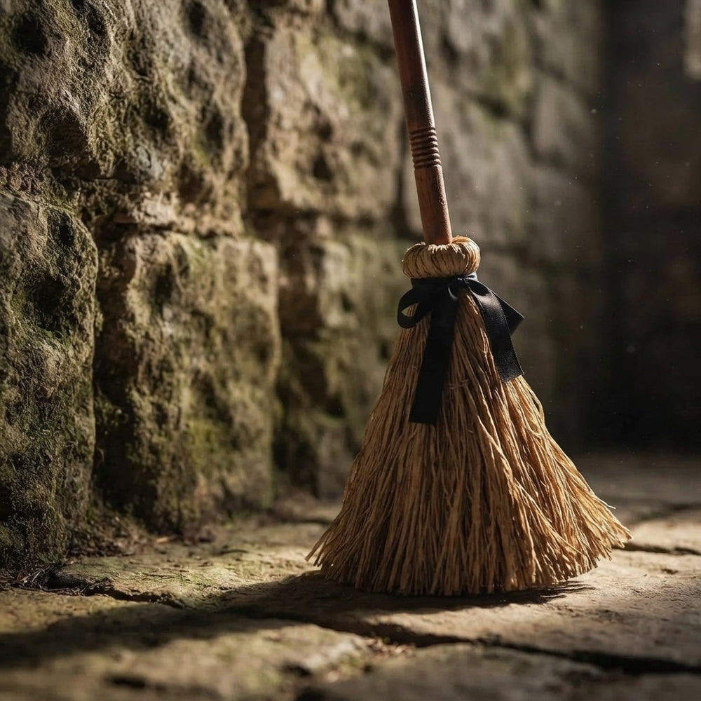 Animated Floating Witch Broom