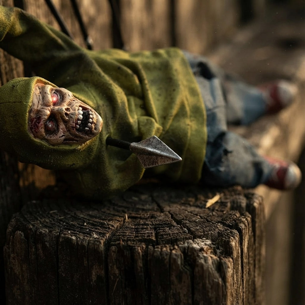Haunted Boy Fence Halloween Ornament