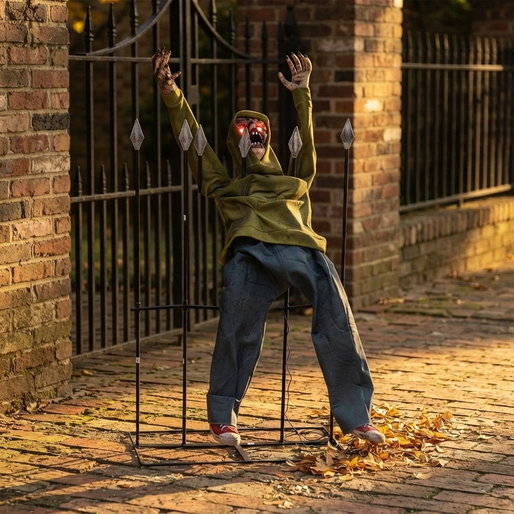 Haunted Boy Fence Halloween Ornament
