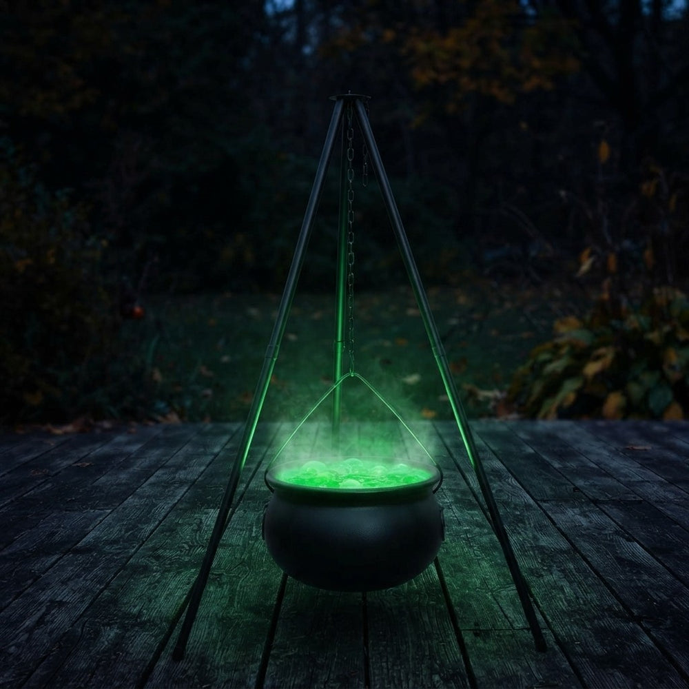Large Witch Cauldron Halloween Decor