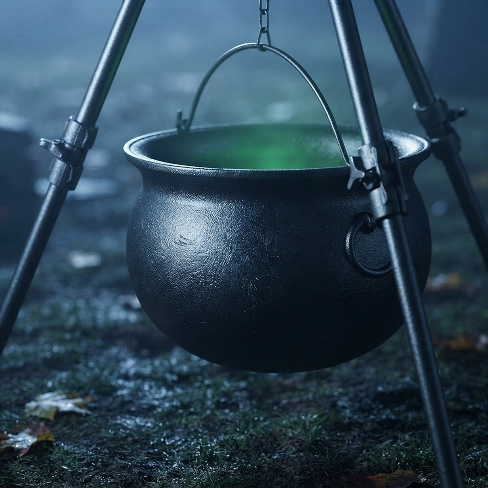 Large Witch Cauldron Halloween Decor