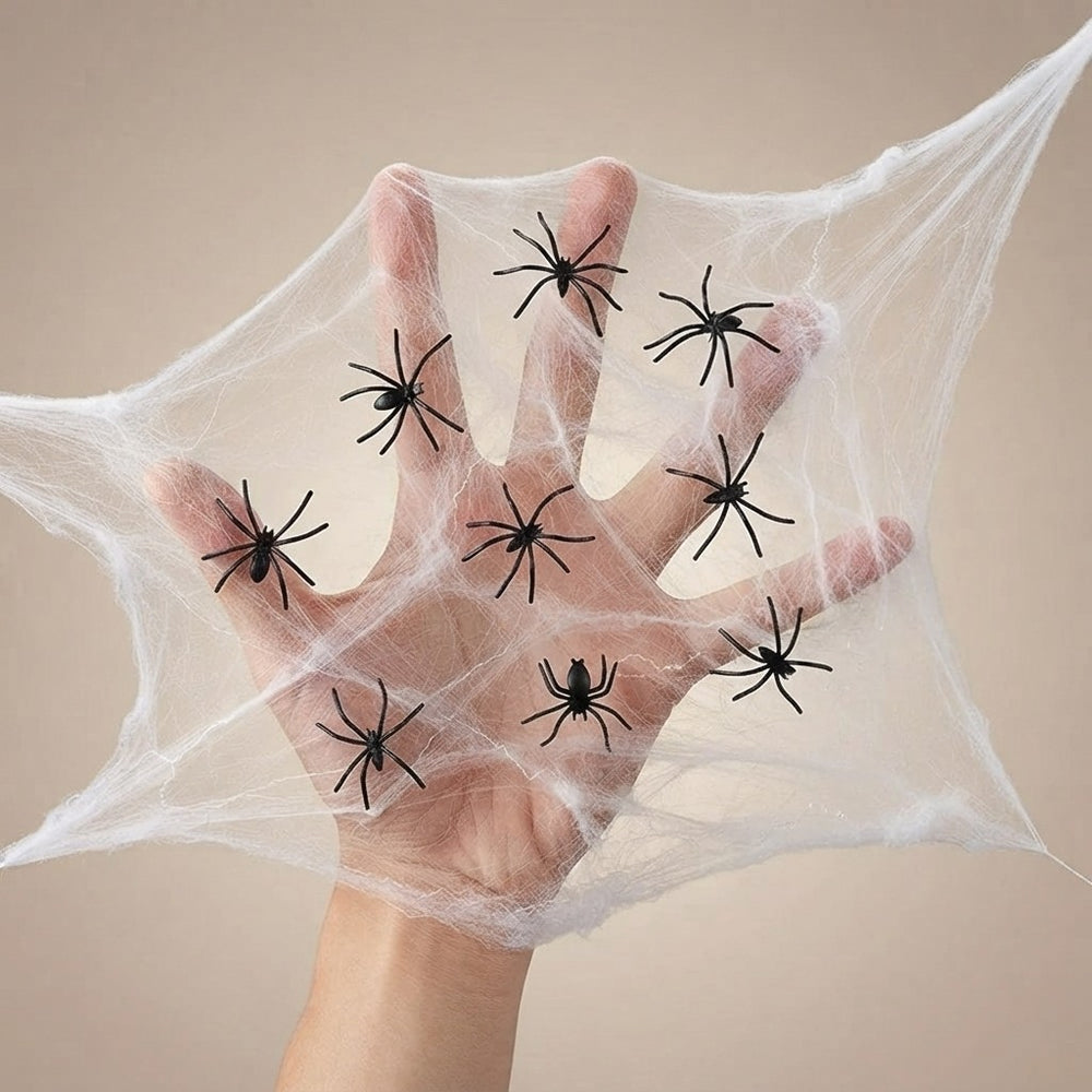 Realistic Stretchable Cotton Spider Web