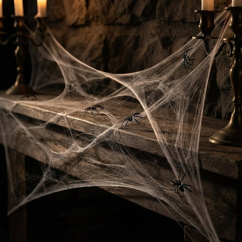 Realistic Stretchable Cotton Spider Web