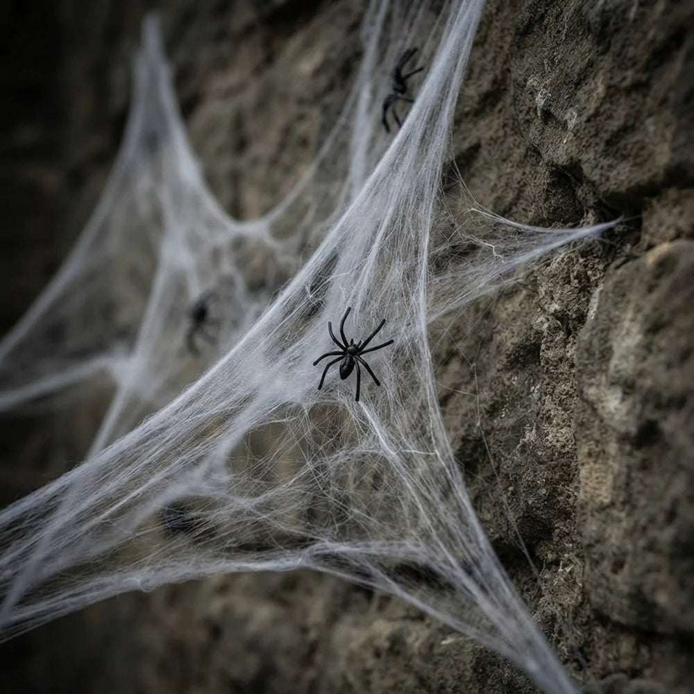 Realistic Stretchable Cotton Spider Web