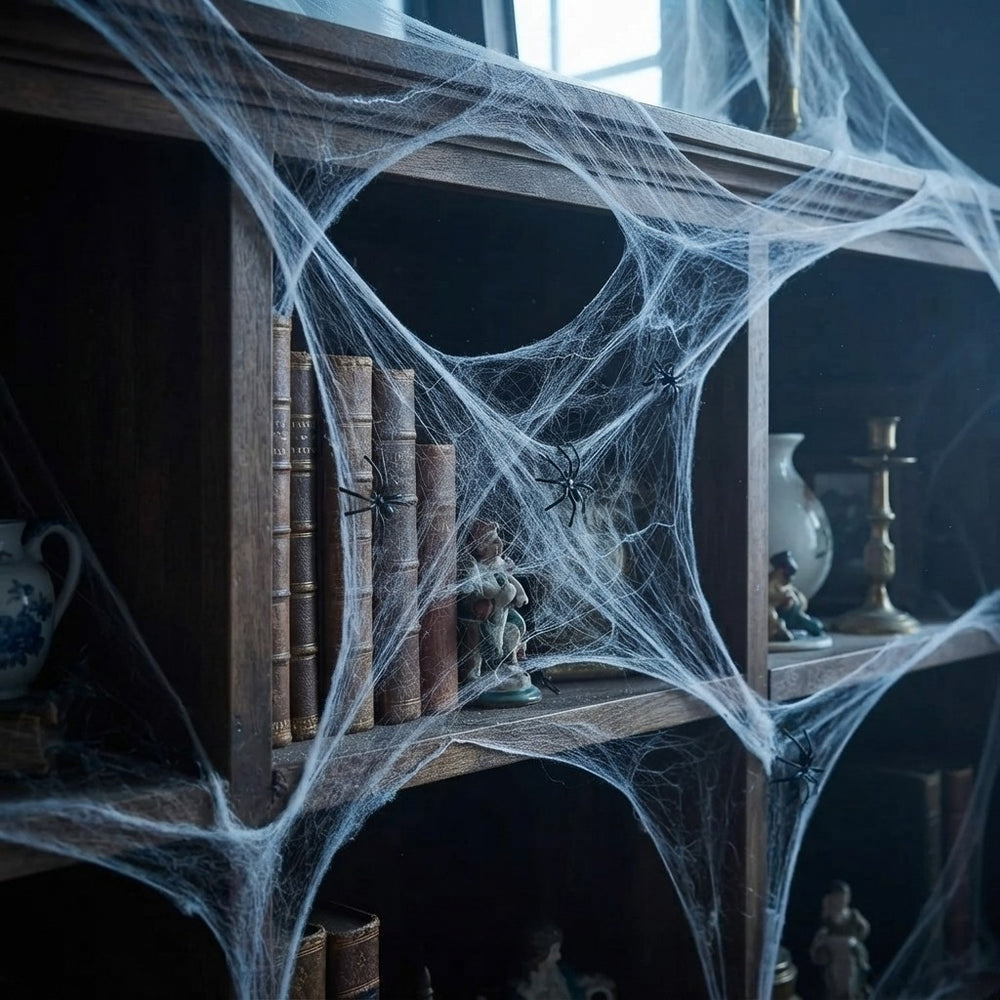 Realistic Stretchable Cotton Spider Web