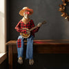 Luminous Skeleton Guitarist Halloween Decoration