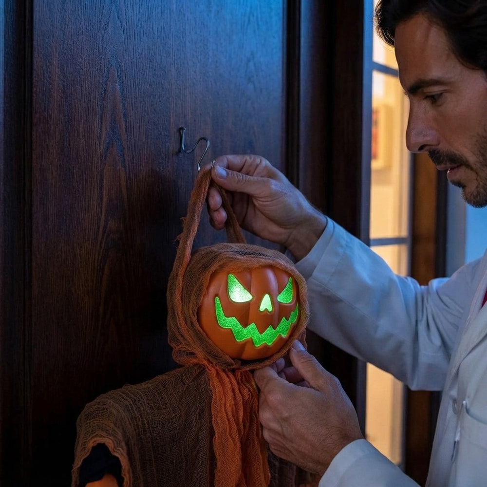 Luminous Pumpkin Scarecrow Hanging Ornament