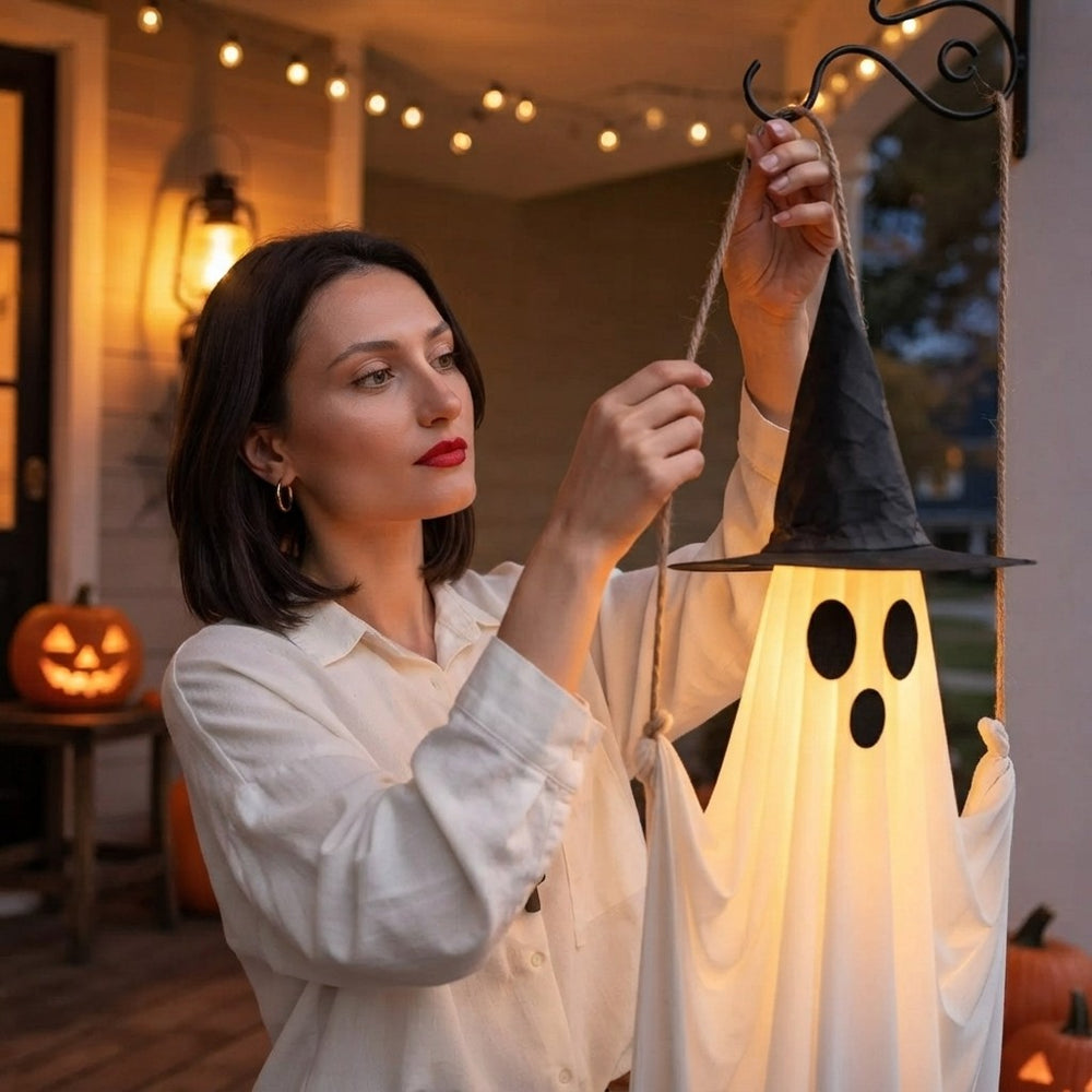 Hanging Ghost Porch Decoration