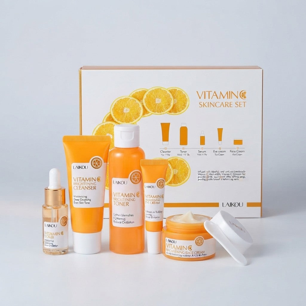Vitamin C Skincare SetSPECIFICATIONS

Brand Name: LAIKOU
Certification: CPNP
Gender: Women
High-concerned chemical: None
Ingredient: Vitamin C
Item Type: Set
Number of Pieces: Combo
OrigiHealth, Beauty & Hair / Beauty Tools / FBKKFindsBKKFindsVitamin C Skincare Set